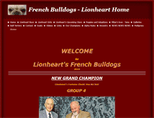 Tablet Screenshot of lionhearthome.com